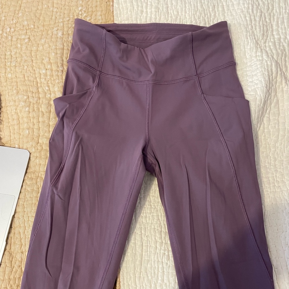 Purple Lululemon Leggings with Pockets